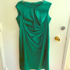 Green Satin Dress
